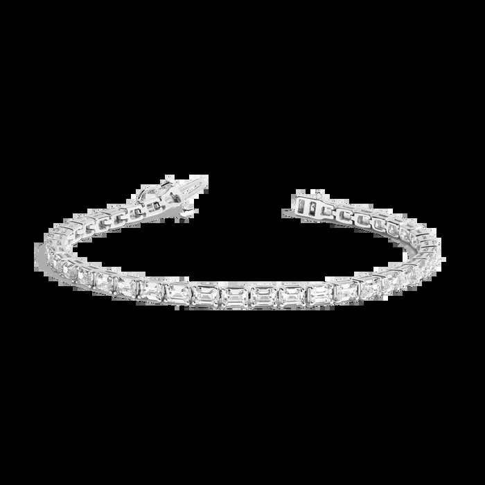 Lab Grown Diamond Emerald Tennis Bracelet