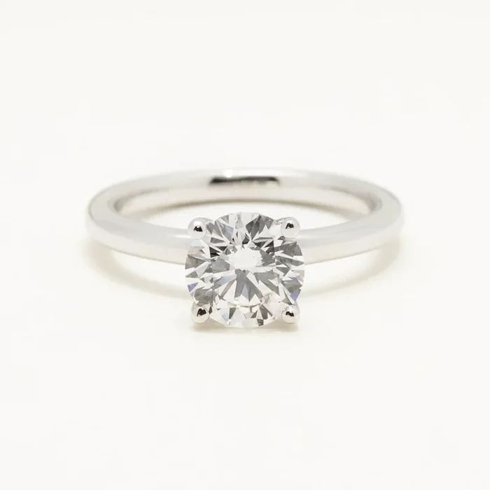 Lab Grown Diamond Solitaire Engagement Ring in 14kt White Gold (1 1/2ct)