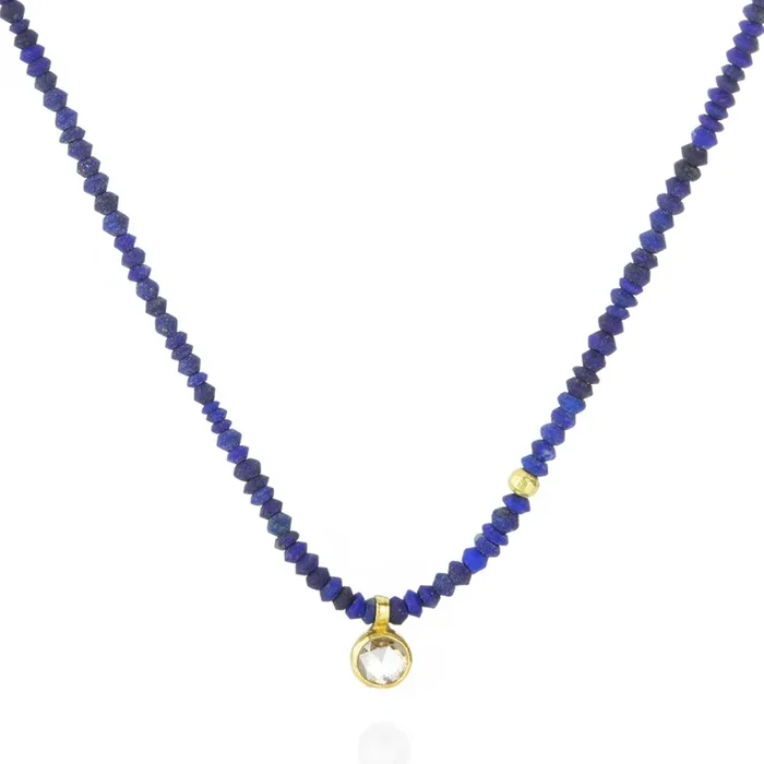 Lapis and Diamond Necklace