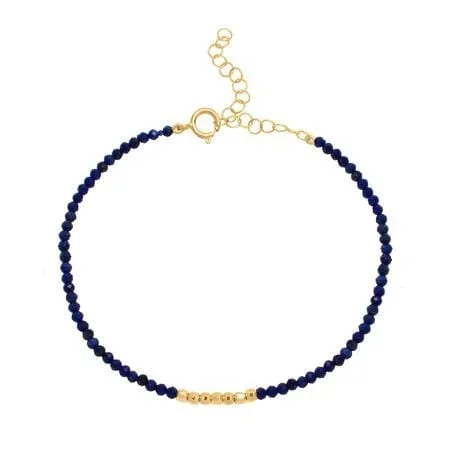 Lapis Lazuli Bead Bracelet