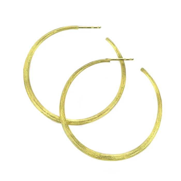 Large 18k Gold Hoops