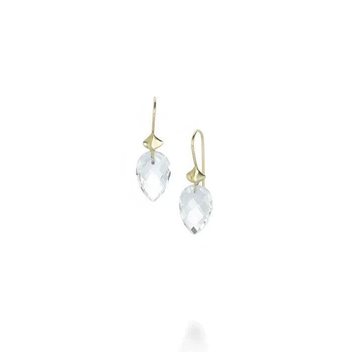 Large Crystal Simple Bug Earrings