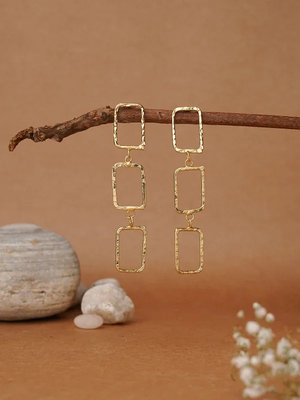 Large Dome Earrings in Gold