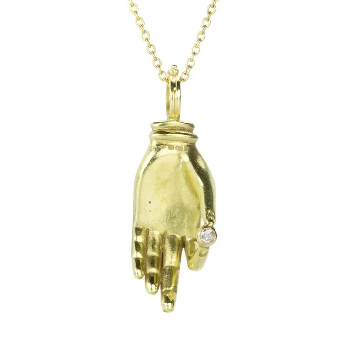 Large Gyan Mudra Pendant Necklace