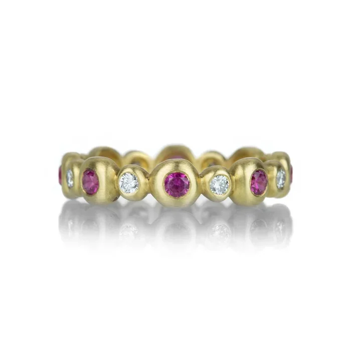 Large Orpheus Diamond and Sapphire Band