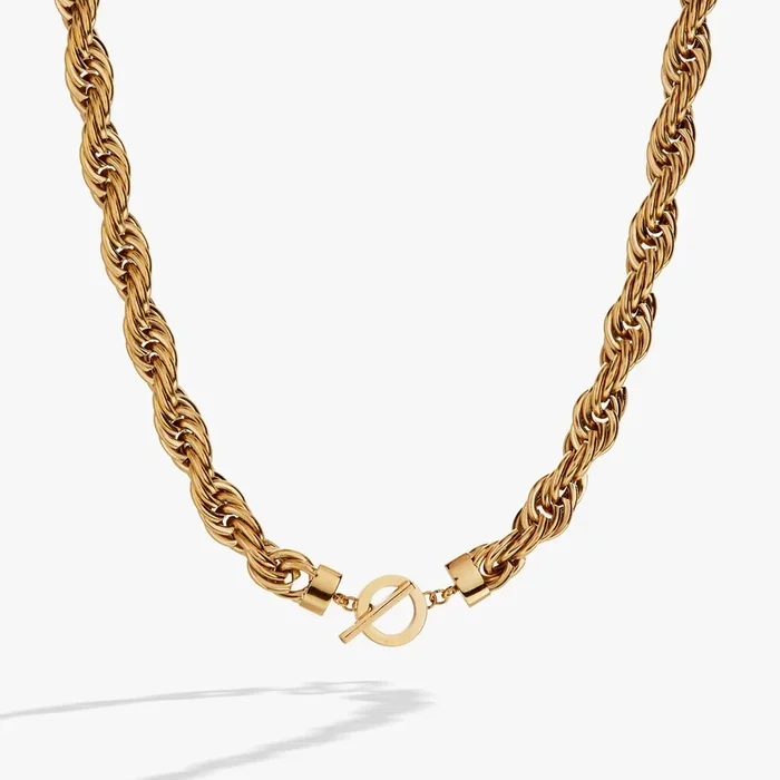 Large Rope Chain Toggle Necklace
