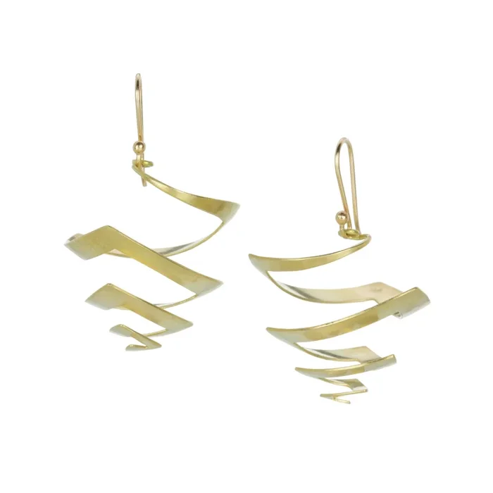 Large Triangular Guggenheim Earrings