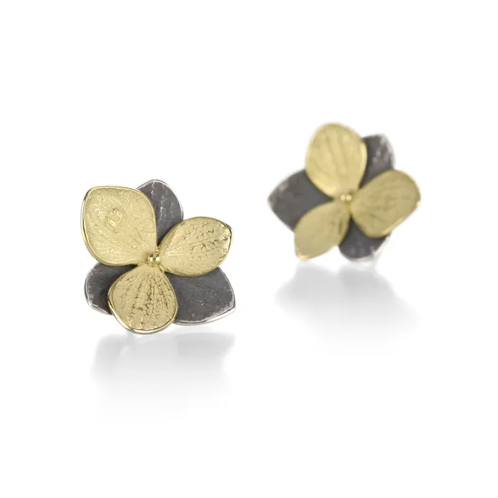 Large Twin Hydrangea Earrings