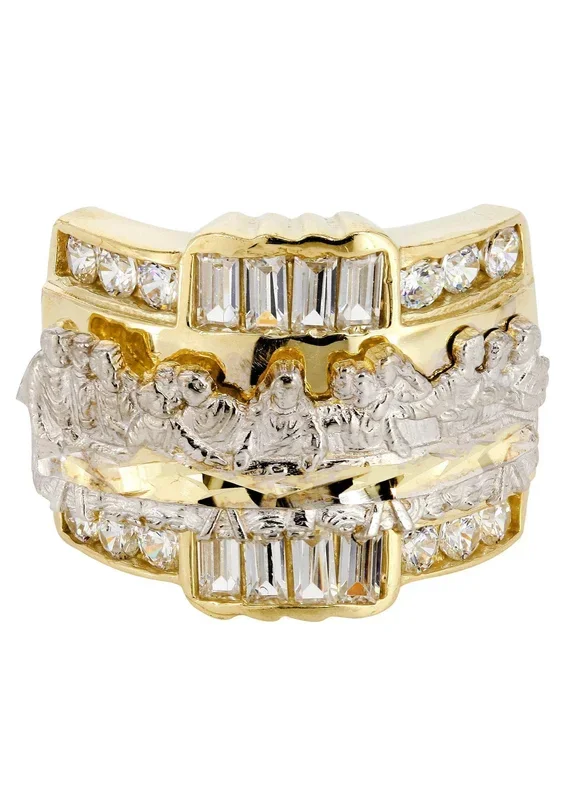 Last Supper 10K Gold Mens Ring | 8.4 Grams
