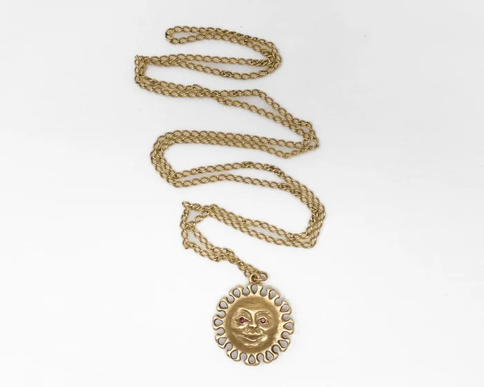 Late-Midcentury Reversible Sun Pendant