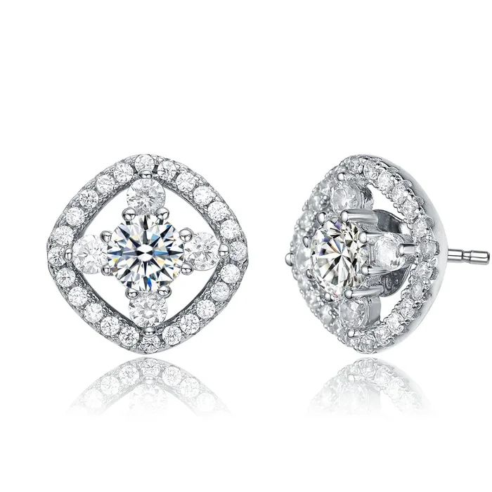 Laurie Open Shape Knob Earrings
