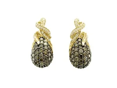Le Vian Grand Sample Sale Earrings featuring Chocolate Diamonds, Vanilla Diamonds set in 14K Yellow Gold