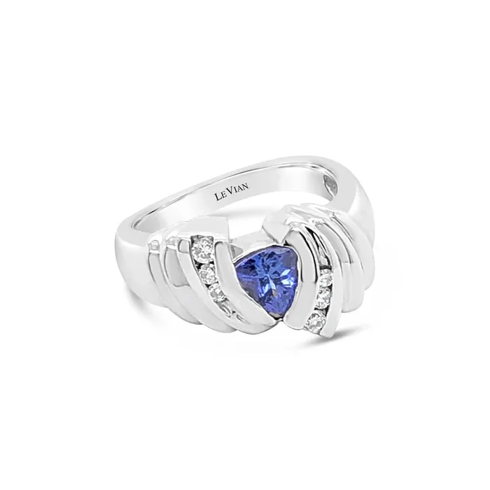 Le Vian Grand Sample Sale Ring featuring Blueberry Tanzanite set in 14K White Gold