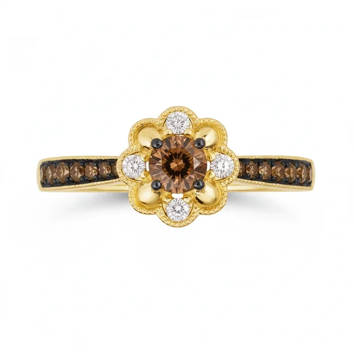 Le Vian® Honey Bloom Chocolate & Nude Diamond Ring