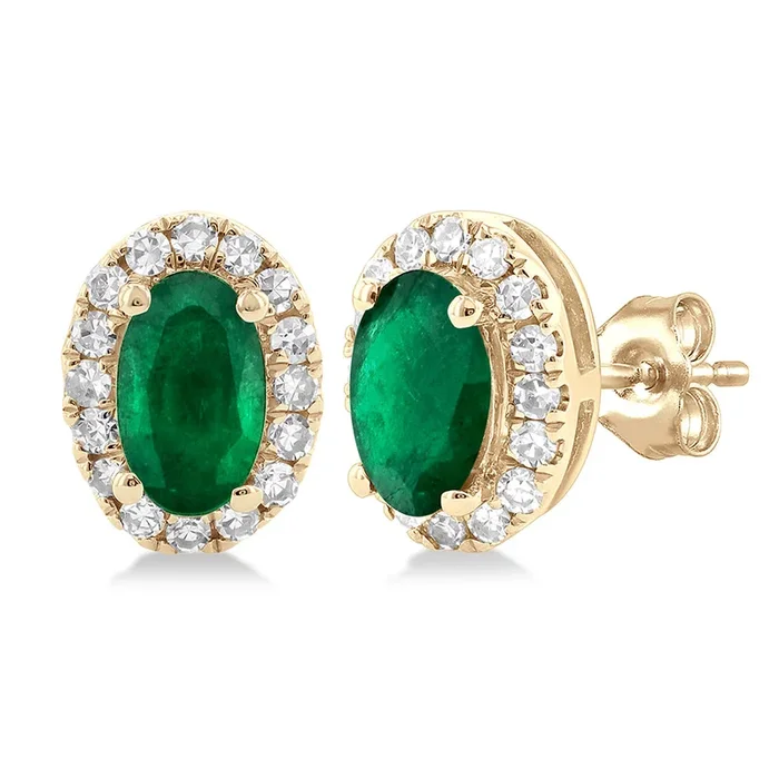 Leafsong Emerald Earrings