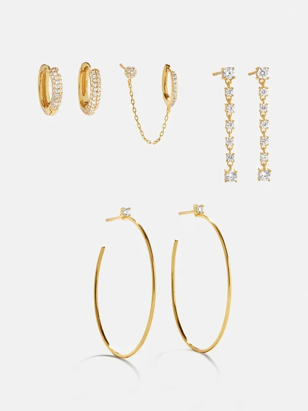 Leighton 18K Gold Earring Set – Leighton 18K Gold Earring Set