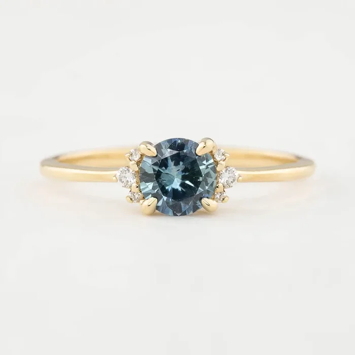 Lena Ring – 0.66ct Blue Montana Sapphire (One of a kind)