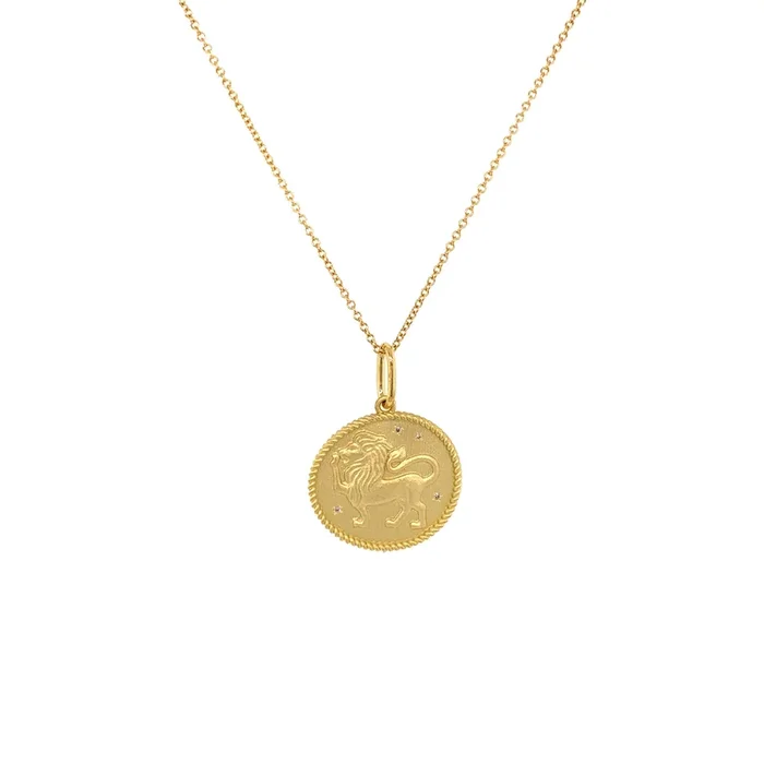 Leo Double Sided Zodiac Pendant July 23 – August 23