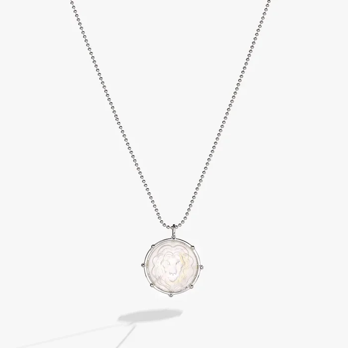Leo Zodiac Double-Sided Charm Necklace