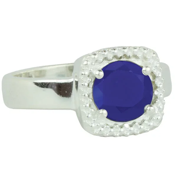 Let it Glow Ring in Silver and Blue Chalcedony – FINAL SALE