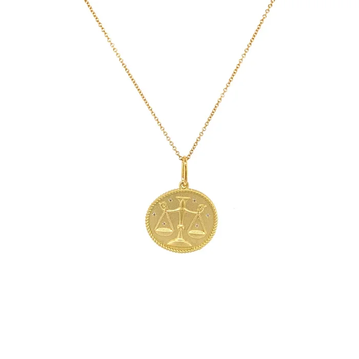 Libra Double Sided Zodiac Pendant September 24 – October 23