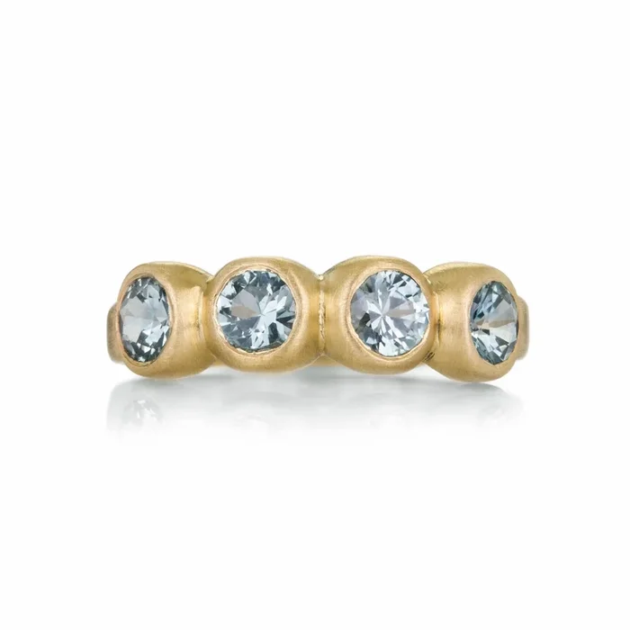 Light Denim Montana Sapphire Porch Skimmer Ring