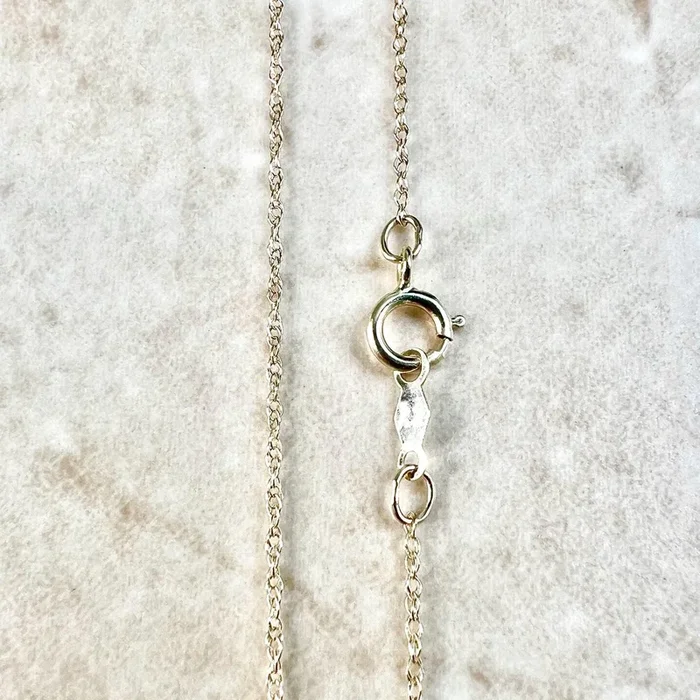 Lightweight 10K Yellow Gold Rope Chain Necklace 18 Inches