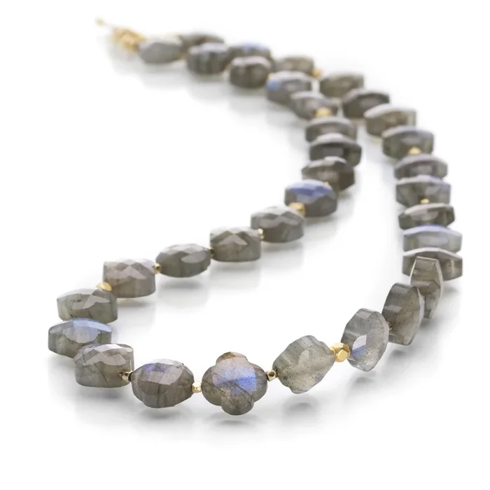 Lily Cut Labradorite Necklace