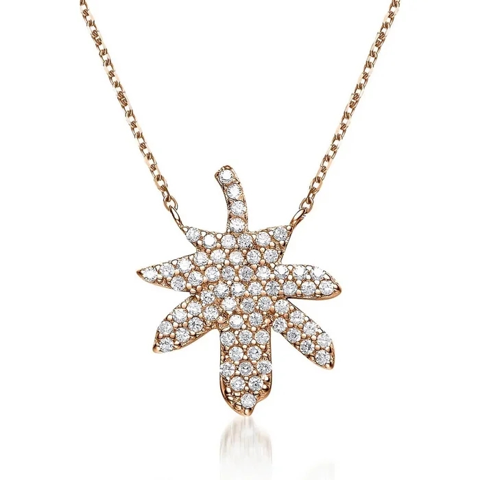 Lisette Dainty Leaf Pendant Necklace