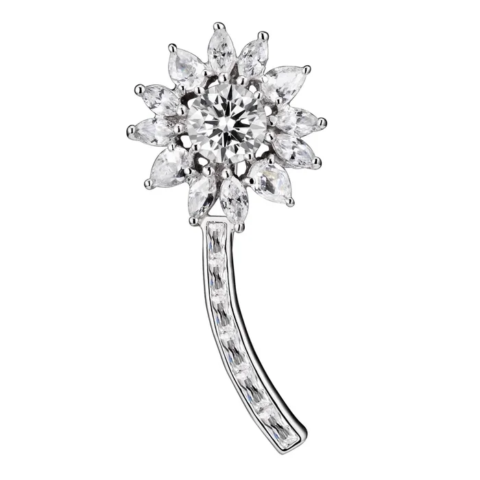 Lisette Flower Stud Pin