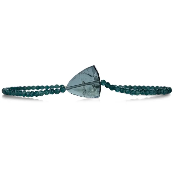 London Blue Quartz and Blue Tourmaline Bracelet