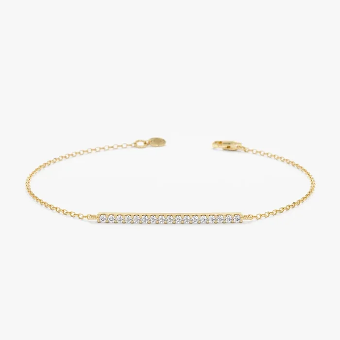 Long Diamond Bar Bracelet, Priscilla