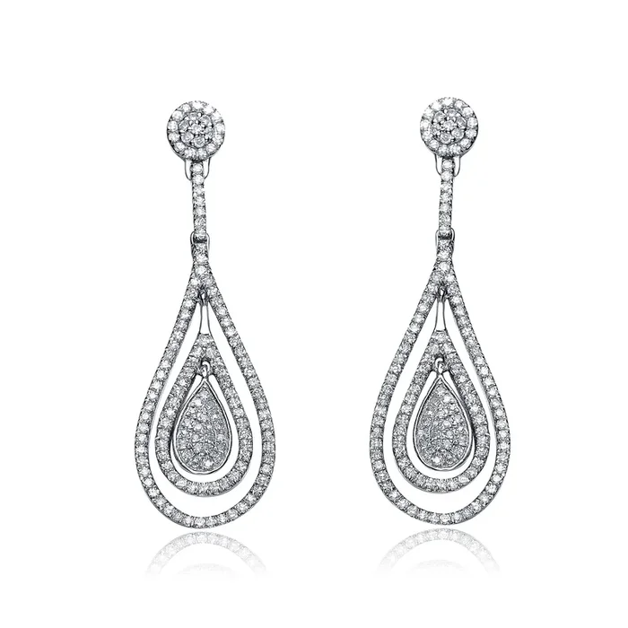 Lorraine Outlined Teardrop Earrings