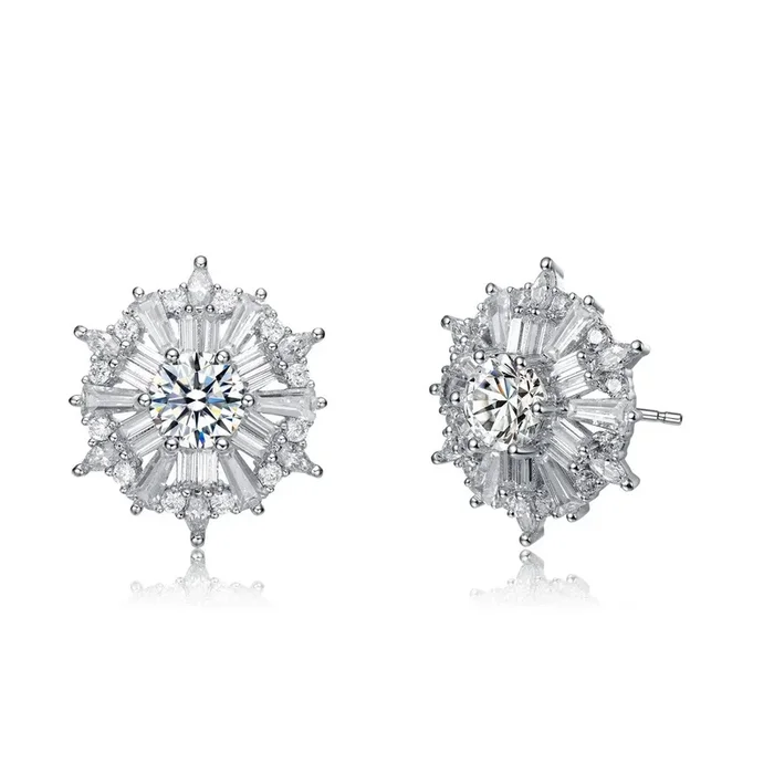 Louise Snowflake Stud Earrings