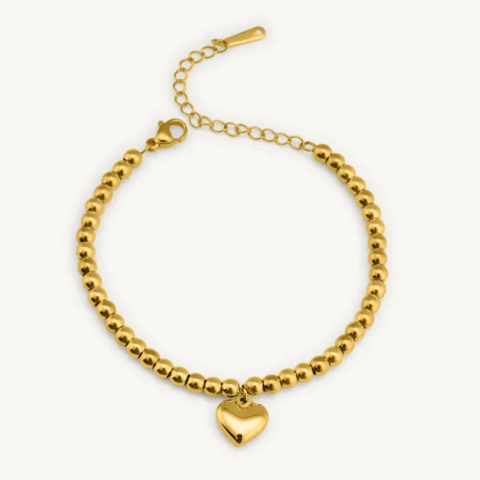 Love’s Luminescent Heart Charm Bracelet