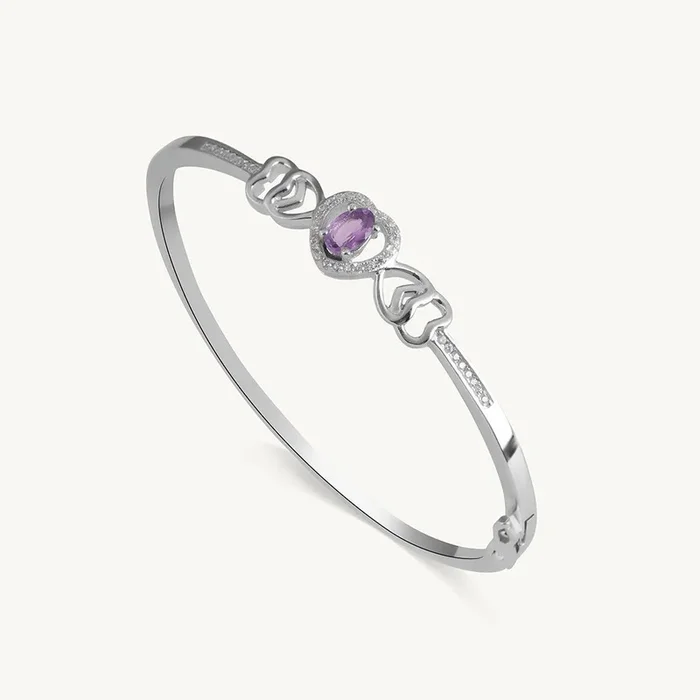 Love’s Token 925 Sterling Silver Bangle Bracelet