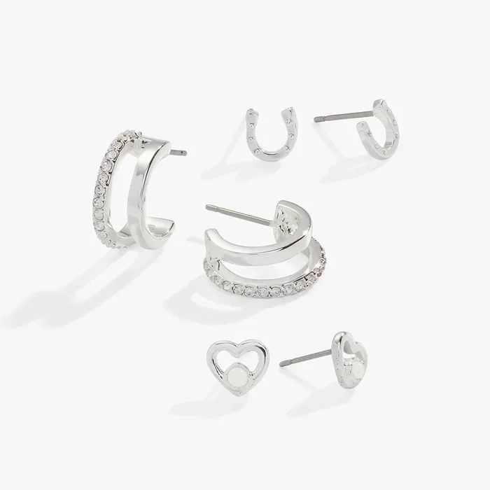 Love + Luck Earrings, Set of 3