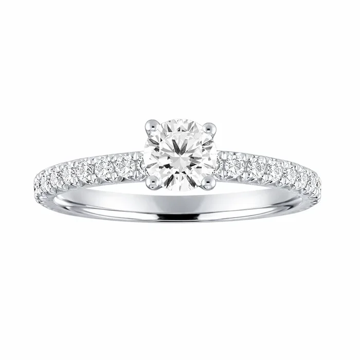 Love Story® Crownlight Round Diamond Engagement Ring