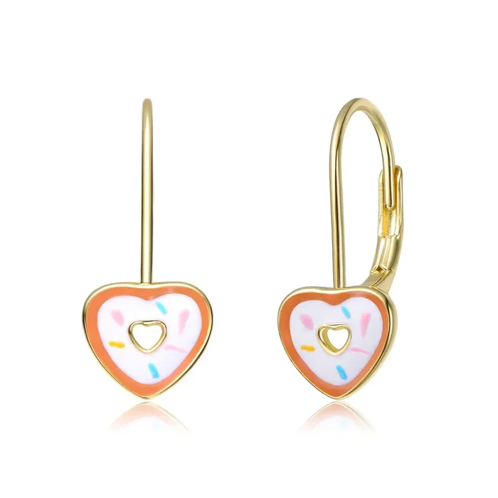 Lucie Heart Donut Earrings