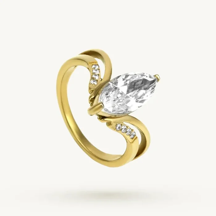 Luna Curve Statement Ring