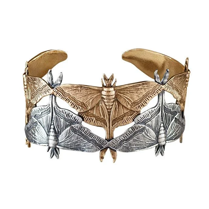 Luna Moth Eclipse Cuff – Antiqued