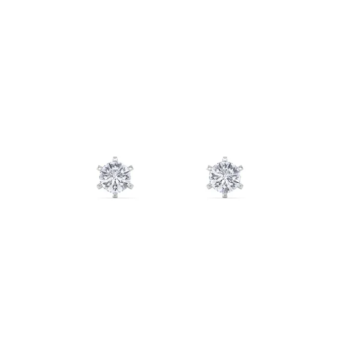 Lustre Pin 9KT Gold Lab Grown Diamond Studs for Multiple Piercings