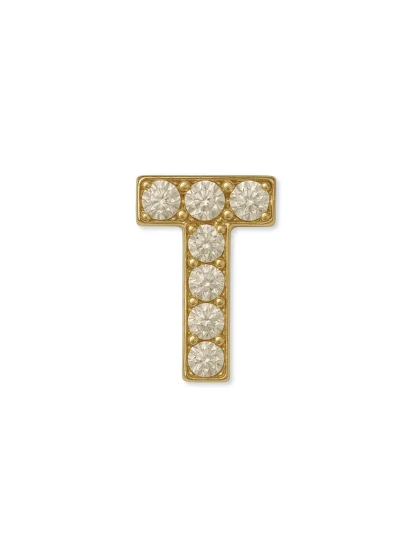 LUX Letter Slide Charms Letter T