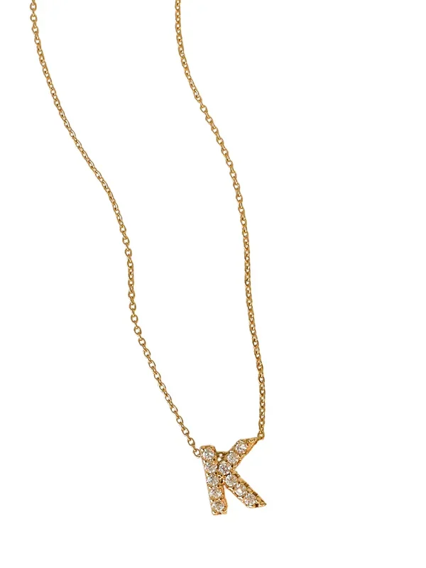 LUX Slide Initial Necklace Letter K