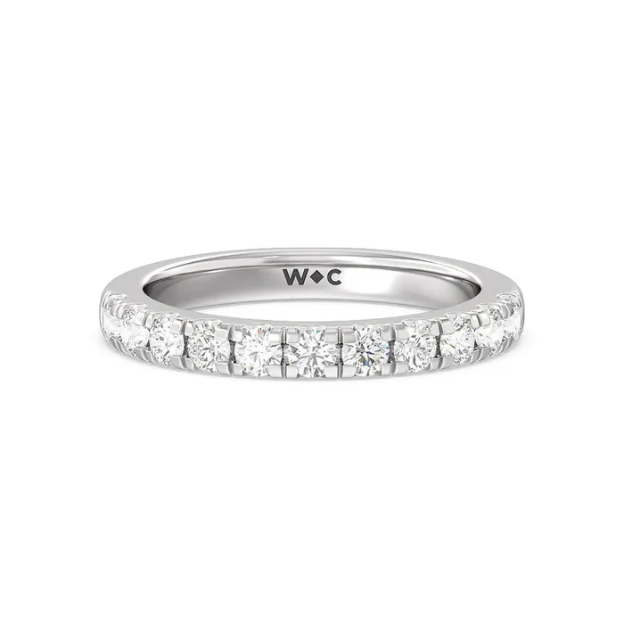 Luxe Classic Solitaire Broad Band Diamond Wedding Band