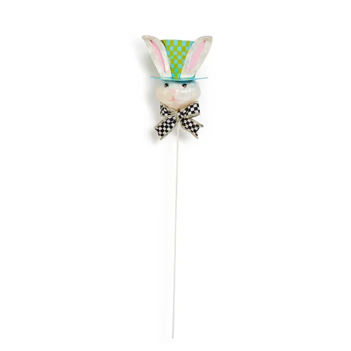MacKenzie-Childs Calico Top Hat Rabbit Pick
