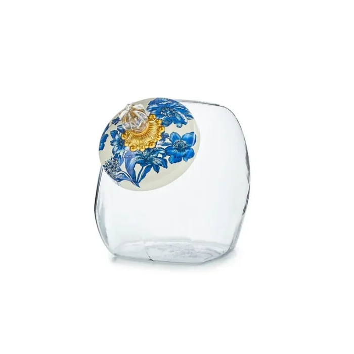 Mackenzie-Childs Cookie Jar with Royal English Garden Lid