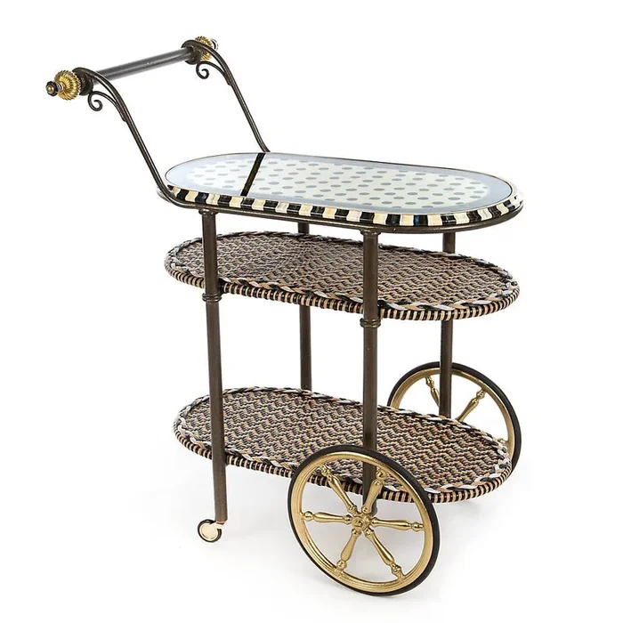 MacKenzie-Childs Dotography Bar Cart – In Store Pick Up Only