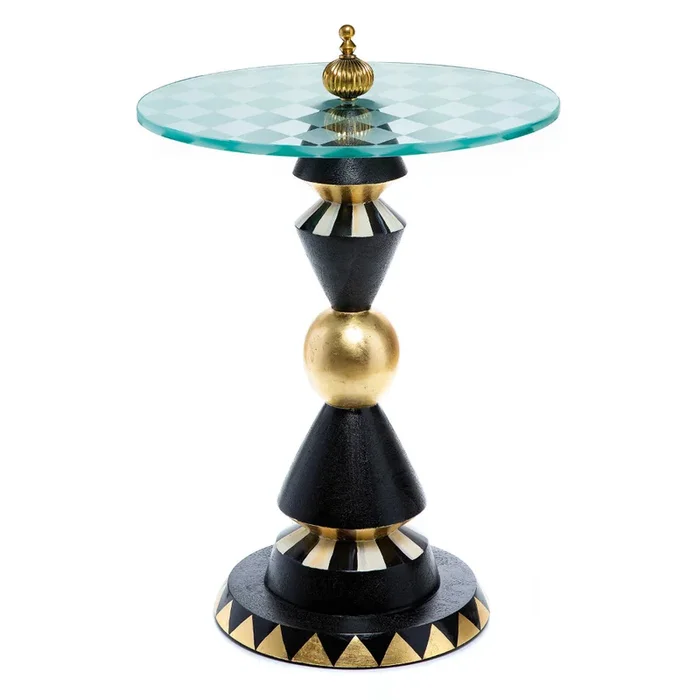MacKenzie-Childs Gambit Accent Table – In Store Pick Up Only!