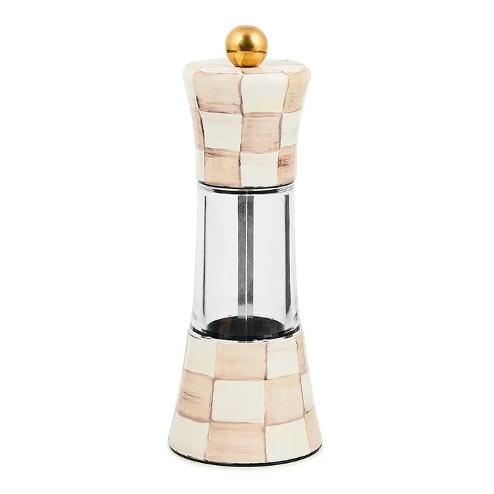 MacKenzie-Childs Mocha Check Grinder